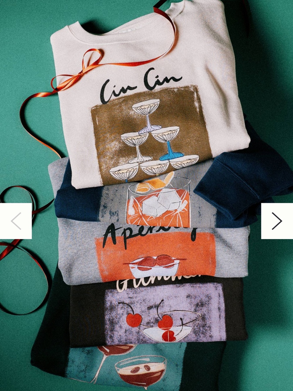 Maeve Anthropologie x Natalia Bagniewska cocktail Sweatshirt - Gatsby champagne - Picture 2 of 9